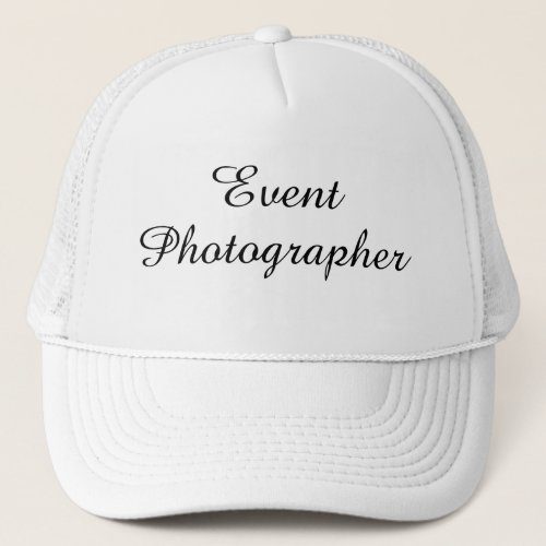 Event Photographer Hat