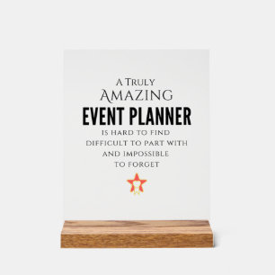 Event Planner Appreciation Acrylic Sign