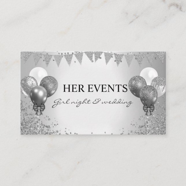 Event Planner Balloon - Themed  Business Card (Front)