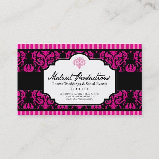 Customizable Event Planner Business Card