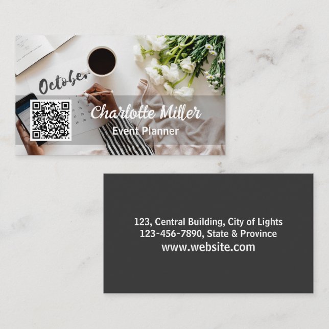 Event Planner Business Card (Front/Back)