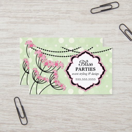 Customizable Event Planner Business Cards