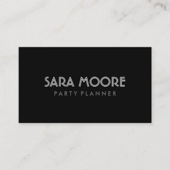 Event Planner - Business Cards by Creativefactory at Zazzle