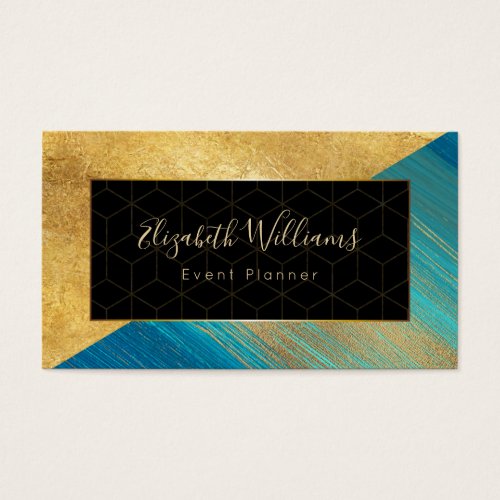 Event Planner Color Block Business Cards