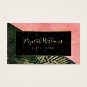 Event Planner Color Block Business Cards