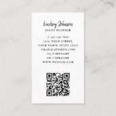 Event Planner Colorful QR Code Business Card | Zazzle