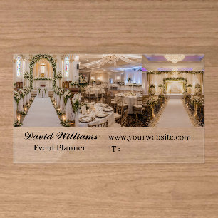 Event Planner Custom Clear Business Cards