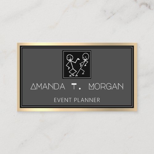 Event Planner Dance Wedding Blogger Modern Business Card