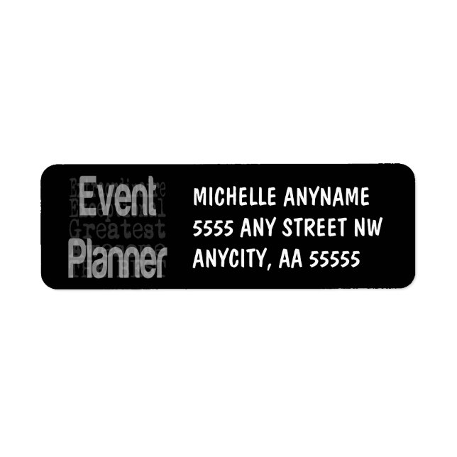 Event Planner Extraordinaire Label (Front)