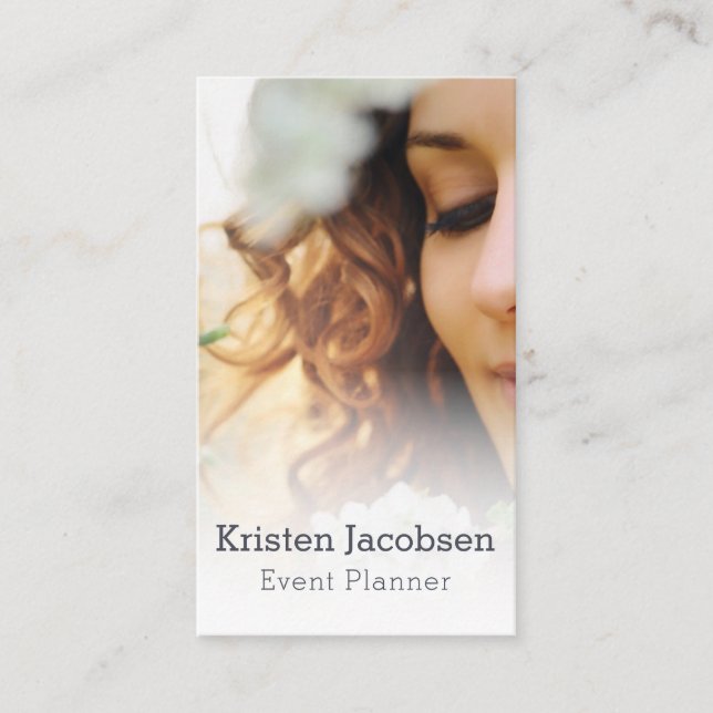Event Planner Female Business Business Card (Front)