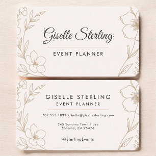 Event Planner Floral  Business Card