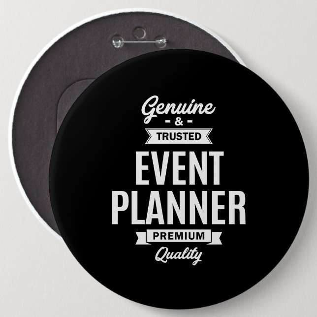 Event Planner Job Title Gift Button (Front & Back)