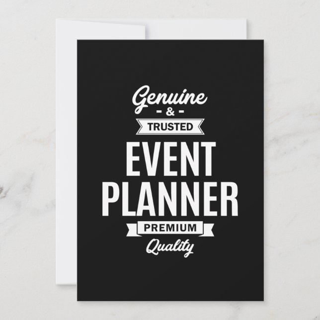 Event Planner Job Title Gift Thank You Card (Front)