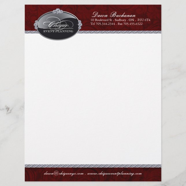 Event Planner Letterhead (Front)