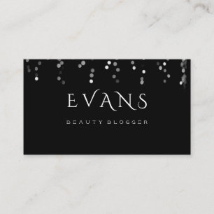 Event Planner Makeup Artist Silver Gray Light Appointment Card