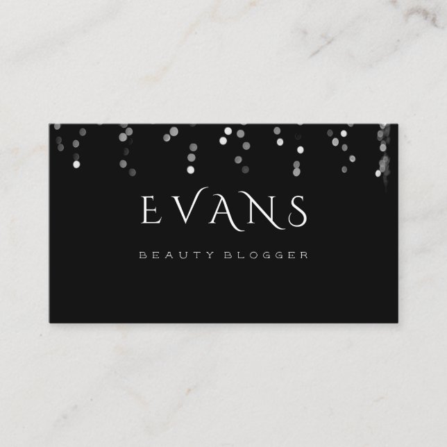 Event Planner Makeup Artist Silver Gray Light Appointment Card (Front)