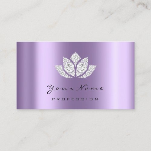 Event Planner Makeup Lotus Purple Appointment Card