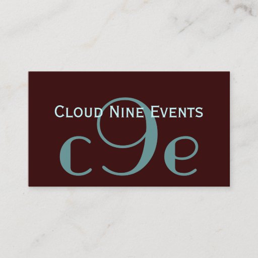 Customizable Event Planner Monogram Logo Business Cards