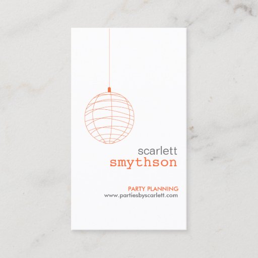 Customizable PAPER LANTERN Business Card