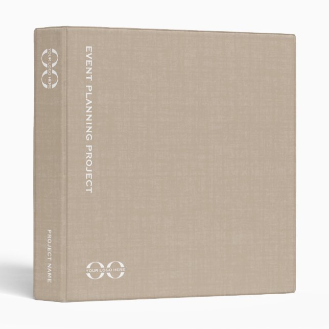 Event Planning Binder Custom Logo Name (Front/Spine)