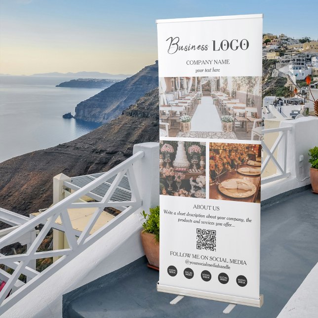 Event Planning Business 3 Photos Social Media Retractable Banner (Event Planning Business 4 Photos Social Media Retractable Banner)