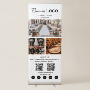 Event Planning Business Photos Scannable QR Codes Retractable Banner