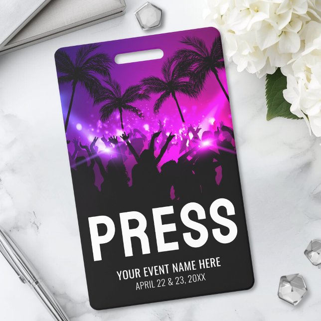 Event Press Pass Badge (Event Press Pass Badge)