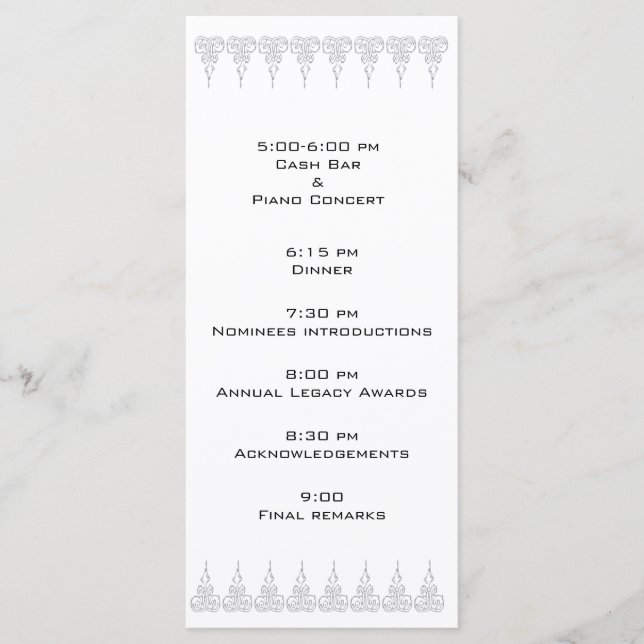 Event program template - Customized (Front)
