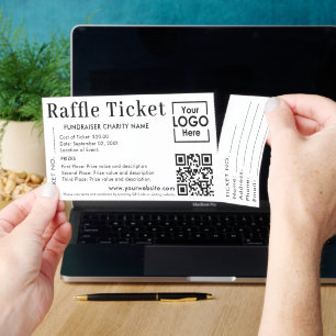 Event Raffle Fundraiser Charity Nonprofit Modern Tickets