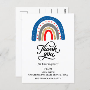 Event Rally Donation Political Campaign Thank You Postcard