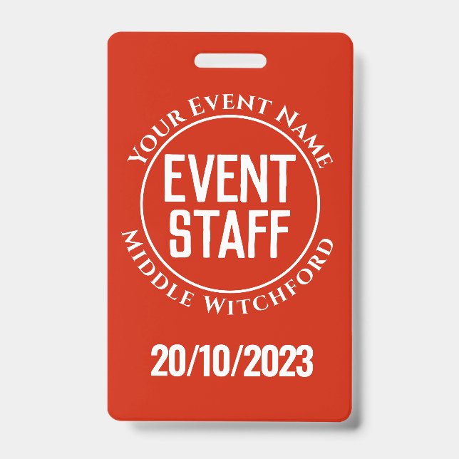Event Staff Badge (Front)