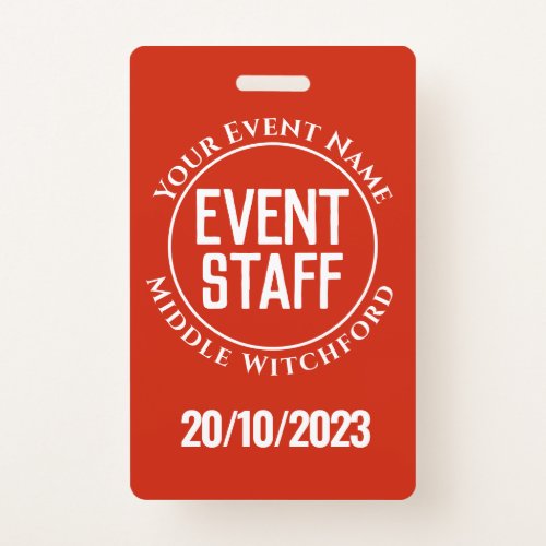 Event Staff Badge