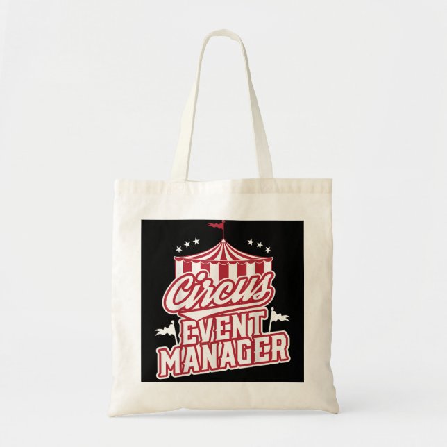 Event Staff Circus Carnival Tent design Tote Bag (Front)