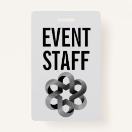 Event Staff Minimalist Style Badge