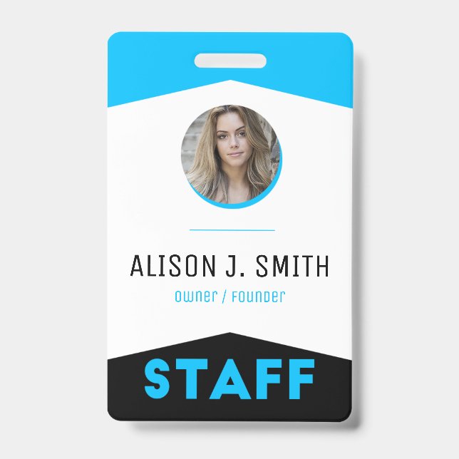 Event Staff Modern Badge (Front)