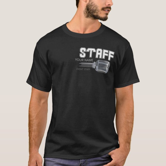 Event Staff Personalized Business T-Shirt (Front)