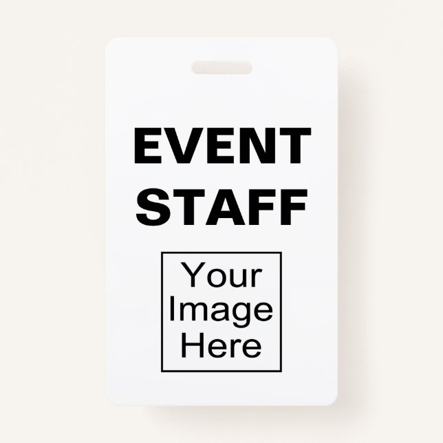 Event Staff Photo ID Badges (Front)