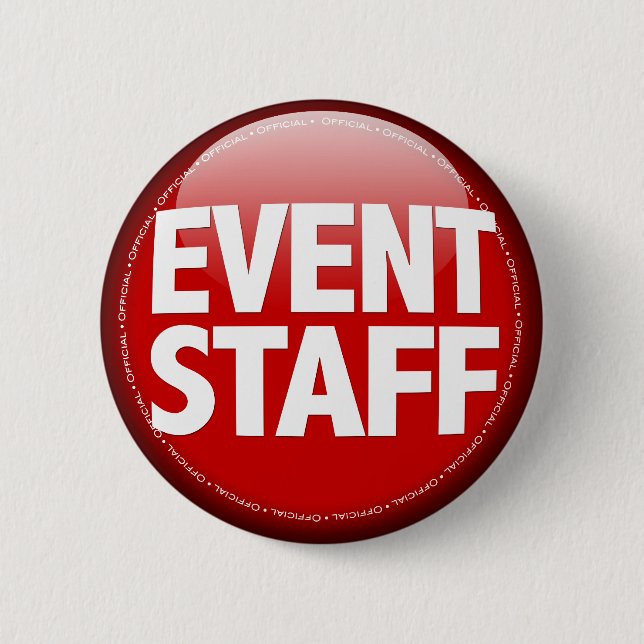 Event Staff Pinback Button (Front)