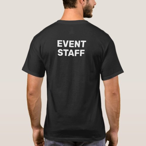 Event Staff Plain Black T_Shirt