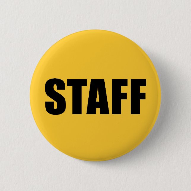 Event Staff Security Crew Gear Button (Front)