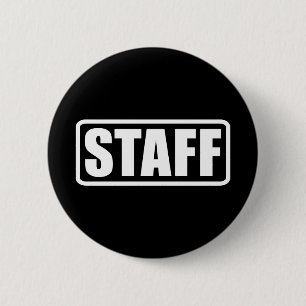 Event Staff Security Crew Gear Pinback Button
