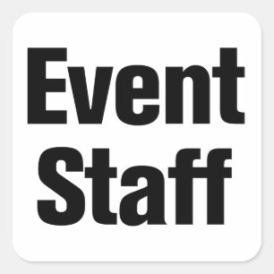 Event Staff Square Sticker