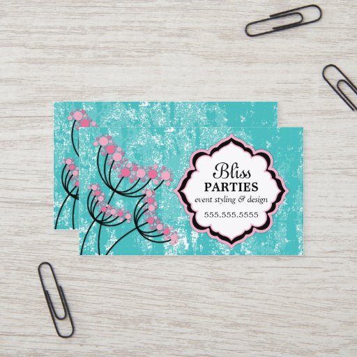 Customizable Event Styling and Design Business Cards