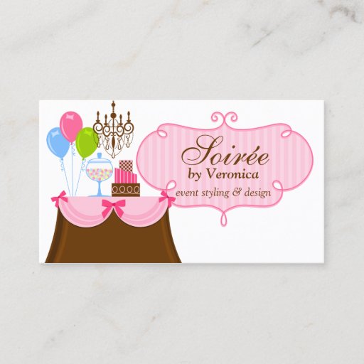 Customizable Event Stylist and Design Business Cards