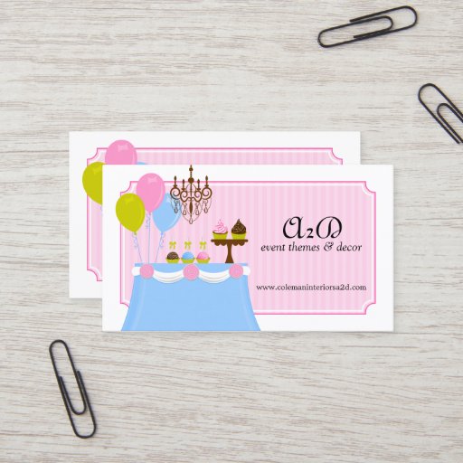 Customizable Event Stylist Custom Business Cards