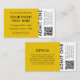 Event Ticket | Yellow QR Code Concert Ticket | Zazzle