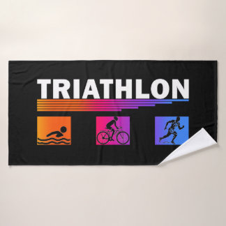 EVENT Towels/50-100/ Triathlon:Swim, Bike, Run Bath Towel