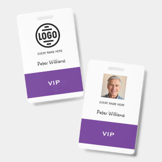Event VIP Photo ID Badge Pass