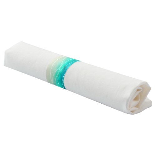 Event watercolor wash sea green sand napkin band