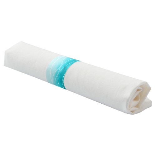 Event watercolor wash sea waves blue napkin band